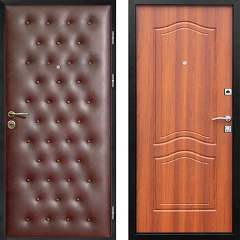 Дверь с отделкой винилискожа и ламинат РД-2315 цвет коричневый