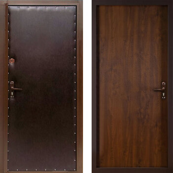 Дверь входная с экокожей и ламинатом РД-2311