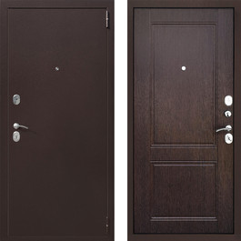 Коричневая металлическая входная дверь РД-2187 по цене от 16100 рублей