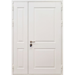 Морозостойкая дверь из МДФ отделки РД-2605 белый окрас по цене от 37500 рублей