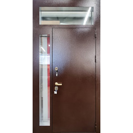 Полуторная дверь с фрамугой и стеклом РД-2574 термо по цене от 36500 рублей