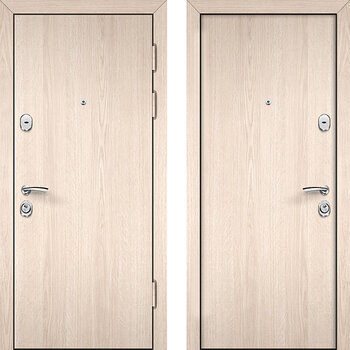 Входная металлическая дверь с ламинатом РД-2140 светлый