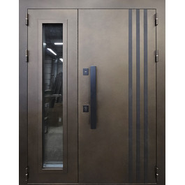 Входная полуторная дверь с антивандальным покрытием РД-2630 термо по цене от 41500 рублей