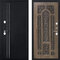Входная металлическая дверь порошок/МДФ РД-2377 черный муар/черная патина