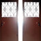 Металлическая дверь в подъезд с решеткой РД-2215