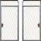 Дверь решетчатая с фрамугой РД-2226