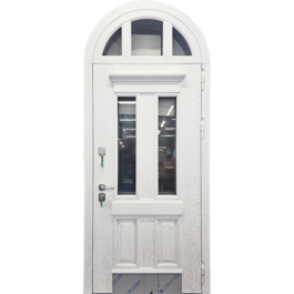 Белая арочная дверь со стеклом РД-2647 по цене от 37500 рублей