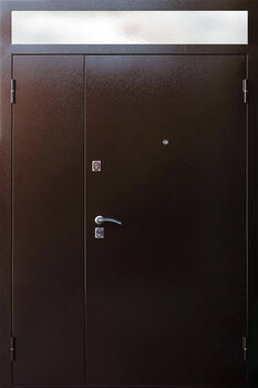 Дверь металлическая в тамбур с фрамугой РД-2217