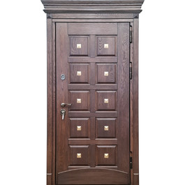 Дверь с МДФ отделкой РД-2550 цвет орех по цене от 28100 рублей