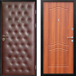Дверь с отделкой винилискожа и ламинат РД-2315 цвет коричневый по цене от 13900 рублей