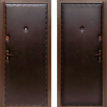 Дверь с отделкой винилискожа РД-2288 цвет коричневый