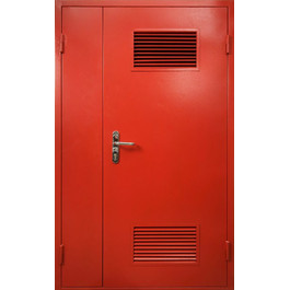 Дверь техническая с вентиляцией РД-2228 красная по цене от 14900 рублей