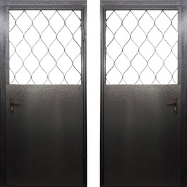 Дверь в тамбур с решеткой РД-2211 по цене от 9900 рублей