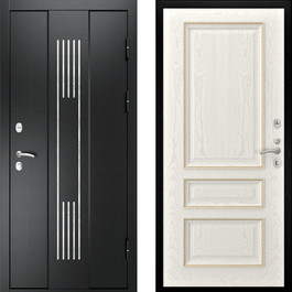 Дверь входная РД-2379 порошок с декором и МДФ дуб беленый по цене от 21900 рублей