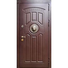 Дверь входная со львом РД-2556 отделка МДФ с термозащитой по цене от 32000 рублей