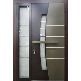 Комбинированная дверь со стеклом и длинной ручкой РД-2662 по цене от 49300 рублей