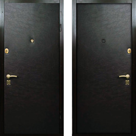 Металлическая дверь из экокожи РД-2289 цвет черный по цене от 8200 рублей