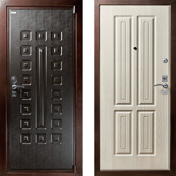 Металлическая дверь с МДФ-панелью РД-2398 геометрия
