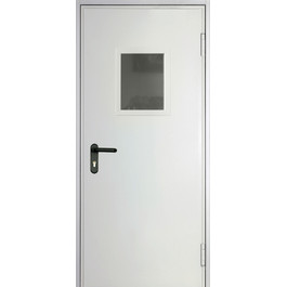 Металлическая противопожарная дверь РД-2405 остеклённая без порога ei-60 по цене от 12500 рублей