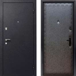 Металлическая входная дверь порошок и экокожа РД-2300 цвет серый по цене от 9900 рублей