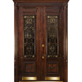 Металлическая входная дверь РД-2355 с массивом дуба по цене от 115900 рублей