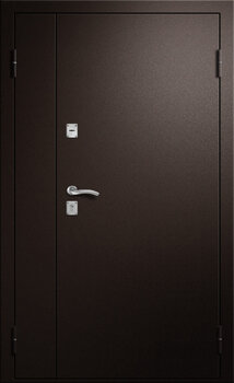 Металлическая входная дверь с порошковым напылением РД-2399 полуторная