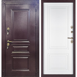 Морозостойкая дверь с фрезеровкой порошковый окрас и МДФ РД-2692 по цене от 35900 рублей