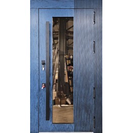 Морозостойкая дверь синий МДФ РД-2753 по цене от 45900 рублей