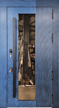 Морозостойкая дверь синий МДФ РД-2753