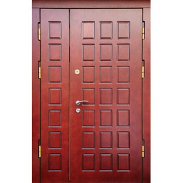 Полуторная дверь МДФ РД-2686 красный окрас по цене от 34500 рублей