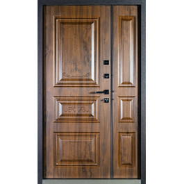 Полуторная входная МДФ дверь РД-2115 цвет орех по цене от 24800 рублей
