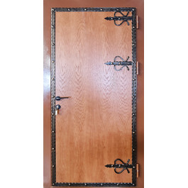 Стальная дверь с декоративной ковкой РД-2521 по цене от 30000 рублей