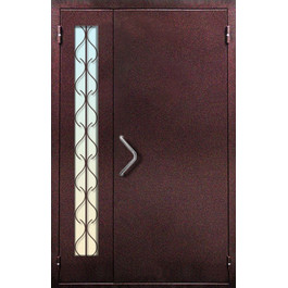 Стальная дверь со стеклом РД-2203 по цене от 18900 рублей
