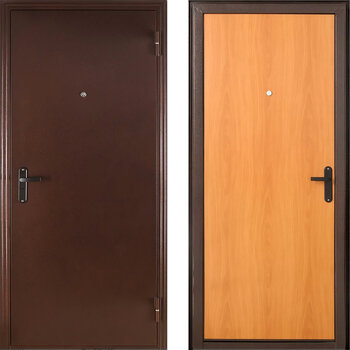 Стальная входная дверь с порошком и ламинатом РД-2146 стандартная