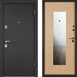 Термо дверь с зеркалом РД-2234 отделка порошок и МДФ по цене от 26600 рублей