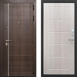 Термо стальная дверь МДФ-панель РД-2338 цвет коричневый/дуб беленый по цене от 22500 рублей