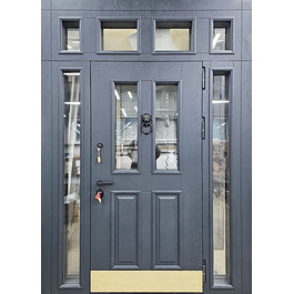 Термостойкая входная дверь со стеклом и фрамугой РД-2653 по цене от 65500 рублей