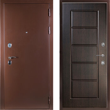 Входная дверь коричневая классика РД-2181