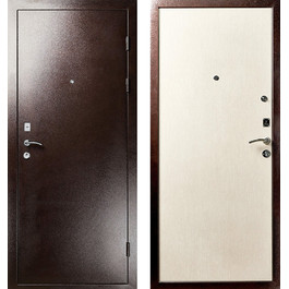 Входная дверь порошок/ламинат РД-2348 металл медный/дуб беленый по цене от 16900 рублей