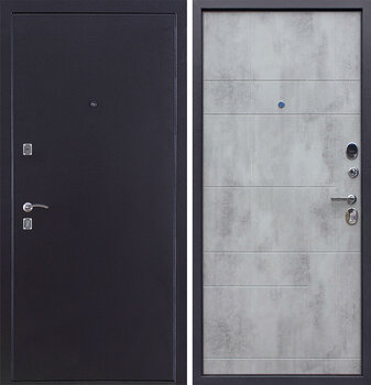 Входная дверь РД-2482 МДФ «асфальт» и порошковое антивандальное покрытие