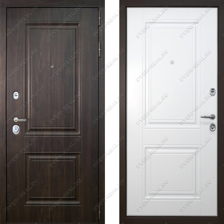 Входные двери с МДФ-панелями: виды покрытий