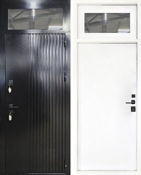 Входная дверь с фрамугой и утеплением РД-2746