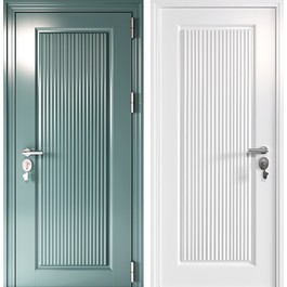 Входная дверь с горизонтальными полосками РД-2757 термо по цене от 40000 рублей
