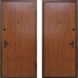 Входная дверь с отделкой ламинат РД-2135 коричневый по цене от 9000 рублей