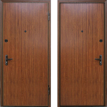 Входная дверь с отделкой ламинат РД-2135 коричневый