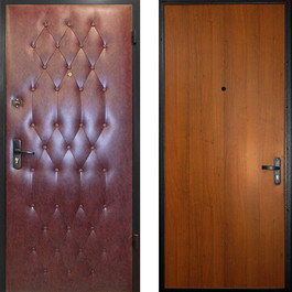 Входная дверь с отделкой винилискожа и ламинат РД-2314 Ц1К по цене от 9900 рублей