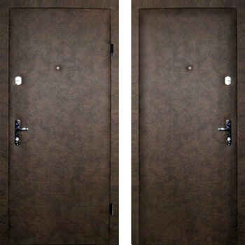 Входная дверь винилискожа с двух сторон РД-2294 цвет коричневый
