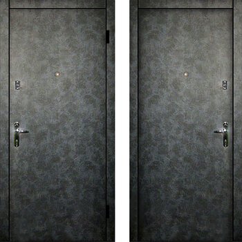 Входная дверь винилискожа с двух сторон РД-2296 цвет серый