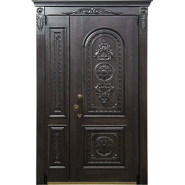 Входная элитная дверь с отделкой из массива дуба РД-2263 по цене от 88500 рублей