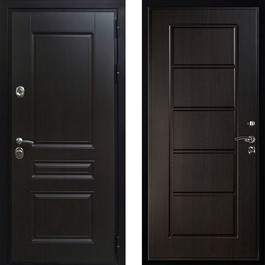 Входная металлическая дверь из МДФ РД-2341 темно-коричневый по цене от 17500 рублей